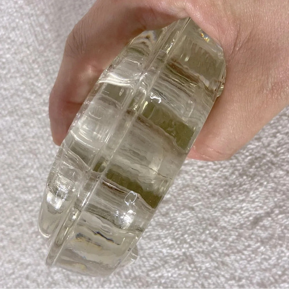 Vintage Clear Glass 13 Hole Flower Frog Flower Holder Stem Holder Arrangement - Picture 7 of 11